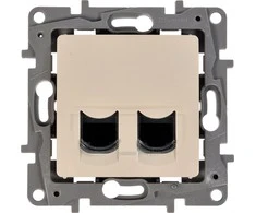 Legrand Dvigubas kompiuterio lizdas NILOE 2xRJ45 kt.6 UTP kremas - 664874