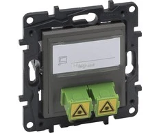 Legrand Šviesolaidžio lizdas Legrand Niloe Step 863471 2x SC / APC dvigubas plienas