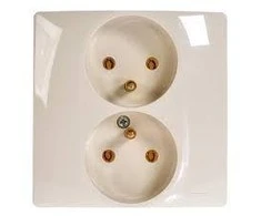 Legrand 764641 NILOE Lizdas double su/u compact 16 A 250 V su langinėmis kremas 764641