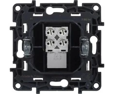 Legrand Telefono lizdas Legrand Niloe Step 863355 single RJ11 aliuminio
