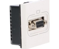 Legrand MESAIC SUB D lizdas su sraigtine jungtimi / 2moduliai / balta RS 232 9 kontaktai 078765