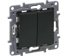 Legrand 762205 Niloe Selection žvakidės jungiklis 10AX antracitas 762205
