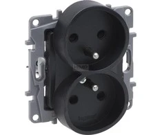 Legrand Nlonoe Selection Nest 2 x 2p + su - kelių kadrų (su anga, varžtas terminalai) antracitas 762242