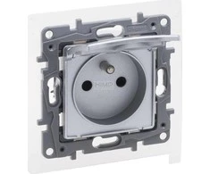 Legrand Niloe Selection Nest 2p + su IP44 16A 250V su diafragma, aliuminio sraigto terminalai 762137
