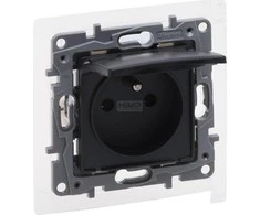 Legrand Nlonoe Selection Nest 2p + su IP44 16A 250V be diafragmos, varžtų terminalai antracitas 762261