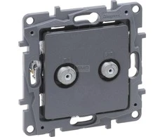 Legrand 762349 „Niloe Selection“ TV lizdas, išorinis, žvaigždės formos montavimui, 1db, plienas, 762349