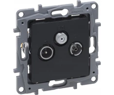 Legrand Niloe Selection TV-RD-SAT galinis lizdas žvaigždutėms 1.5db antracitas 762263