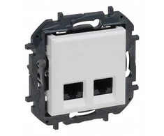 Legrand „Niloe Step“ dvigubas lizdas 2xRJ45 kat. 5e utp - baltas 863160B