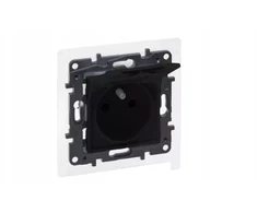 Legrand „Niloe Step Gn 2p+su“ IP44, automatiniai gnybtai, su sklende - juodas 863536B