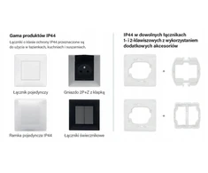 Legrand Niloe Step GN TV tipo F tipo žvaigždė 1,5 dB + RJ 45 kat. 6 UTP - balta 863177B