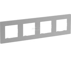 Legrand Niloe Step - keturvietis rėmelis 4x- aliuminio spalvos 863394