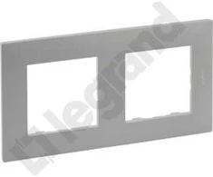 Legrand 863392 Niloe Step Ramka podwójna 2x aliuminio 863392