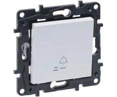 Legrand „Niloe Step“ vieno mygtuko 6A baltas apšvietimas 863110B