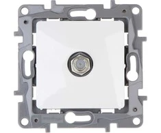 Legrand NILOE televizoriaus antenos lizdas F-F galutinis 1 dB baltas 764549 - 764549