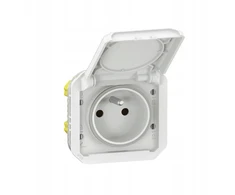 Legrand 069624L NAUJAS PLEXO 55 Lizdas 2P+Z varžtų gnybtų mechanizmas 16A - 250V AC baltas 069624L
