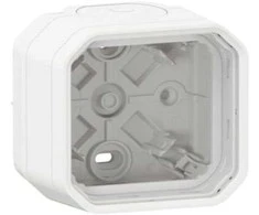 Legrand 069689L NEW PLEXO 55 Vienguba paviršinio montavimo dėžutė su membraniniu įvadu Balta 069689L
