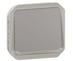 Legrand NAUJAS PLEXO 55 vieno poliaus mygtukas su foninio apšvietimo mechanizmu 10A - 250V AC pilkas 069542L