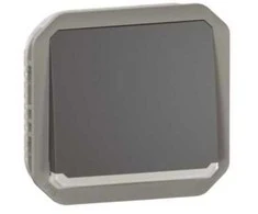 Legrand NAUJAS PLEXO 55 vienpolis mygtukas su foninio apšvietimo mechanizmu 10A - 250V AC antracito spalvos 069813L