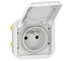 Legrand 069621L NAUJAS PLEXO 55 Lizdas 2P+Z automatinių gnybtų mechanizmas 16A - 250V AC baltas 069621L