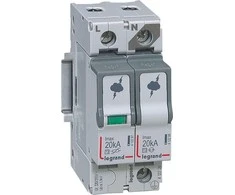 „Legrand“ viršįtampių ribotuvas C 1P+N 20kA 1.2kV (412226)