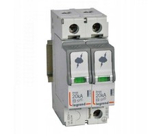 Legrand 412221 Viršįtampių iškroviklis C 2 tipas 2P 20kA 1,2kV ON 300 TT, TN (TNC, TNS) 412221