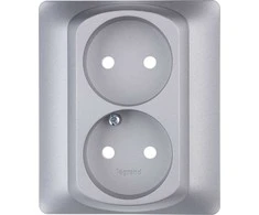 Legrand Two -Sasistena Gyvybės sidabro kištuk( lizdas) ženklelis - 771332