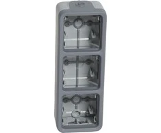 Legrand PLEXO55 Trivietis vertikalus pleistras pilka (069679)