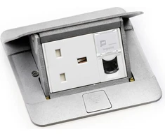Legrand Pop-up grindų dėžutė 100 x 100 x 61,2mm 3 modulių aliuminis (054010)