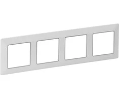 Legrand Valena Gyvenimo keturvietė dėžutė balta / chromas (754034)