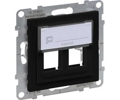 Legrand SUNO adapteris KEYSTONE dvigubas juodas 721445