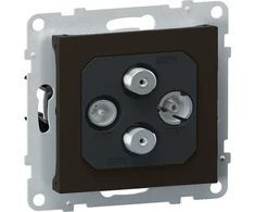 Legrand SUNO antenos lizdas TV-R-2xSAT final 1.5dB juodas 721470
