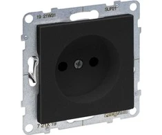 Legrand SUNO - 2P lizdas su sklende - 16 A - 250 V~ - varžtiniai gnybtai, Juoda - Legrand 721419 hep