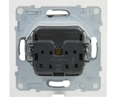 Legrand SUNO - lizdas 2P + Z IP44 - 16 A - 250 V ~ - automatinis terminalai - su diafragma, aliuminio - Legrand 721386 Himp