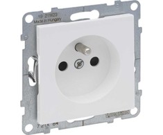 Legrand SUNO - 2P+Z lizdas su sklende - 16A - 250 V~ - varžtiniai gnybtai, Balta - Legrand 721184 hep