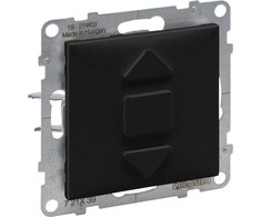 Legrand SUNO - Roletų jungiklis - 6 AX - 250 V~ - 3 padėtys: aukštyn, žemyn, stabdymas - tiesioginis roletų valdymas, juodas - Legrand 721439 hep