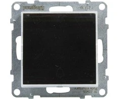 Legrand SUNO - Vieno mygtuko su pašvietimu - 6 A - 250 V ~ - Automatiniai terminalai, Juodi - Legrand 721410 Himp