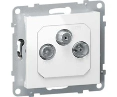 Legrand SUNO TV- R- SAT antenos lizdas FM + DAB 1,5dB, baltas 721167