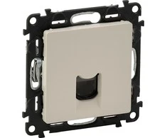 Legrand VĖLESNI VEIKSMAI Elektroninis lizdas 1xRJ45 kat. 5E UTP creamy (753240)