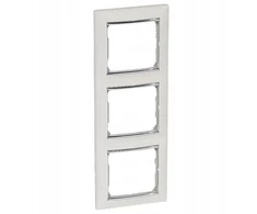 Legrand VALENA trigubas vertikalus rėmas 770497 baltas/sidabras Legrand - 770497