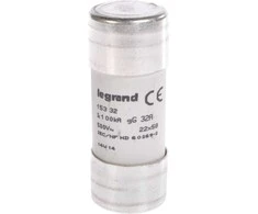 Legrand cilindrinis saugiklio įdėklas 32A gL 500V HPC 22 x 58mm (015332)