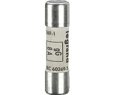 Legrand Cilindrinis saugiklio įdėklas 10x38mm 2A gL 500V HPC (013302)