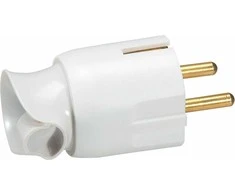 Kištukas kampu LEGRAND,16A, 230V, baltos spalvos