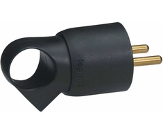 Legrand Žemės priedas su 16A 2P + Z 230V juoda (50107)