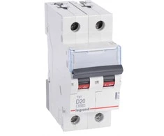 „Legrand“ grandinės pertraukiklis 2P D 20A 6 kA AC S302 TX3 (403739)