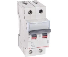 Legrand Jungiklis 2P D 2A 6kA AC S302 TX3 (403731)