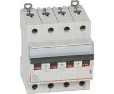 Legrand grandinės pertraukiklis 4P C 16A 6kA S304 DX3 407928