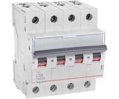 Legrand Automatinis jungiklis S304 4P C 50A 6kA AC - 403567