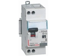 „Legrand“ diferencialas – maitinimo jungiklis 2P 10A C 0,03A tipas A P312 DX3 (411059)