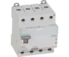 Legrand 411725 Liekamosios srovės jungiklis 4P 80A 0,3A tipo AC P304 DX3 411725