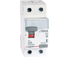 Legrand 411564 Diferencialinis grandinės pertraukiklis 2P 25A 0.1A tipas A P302 TX3 411564